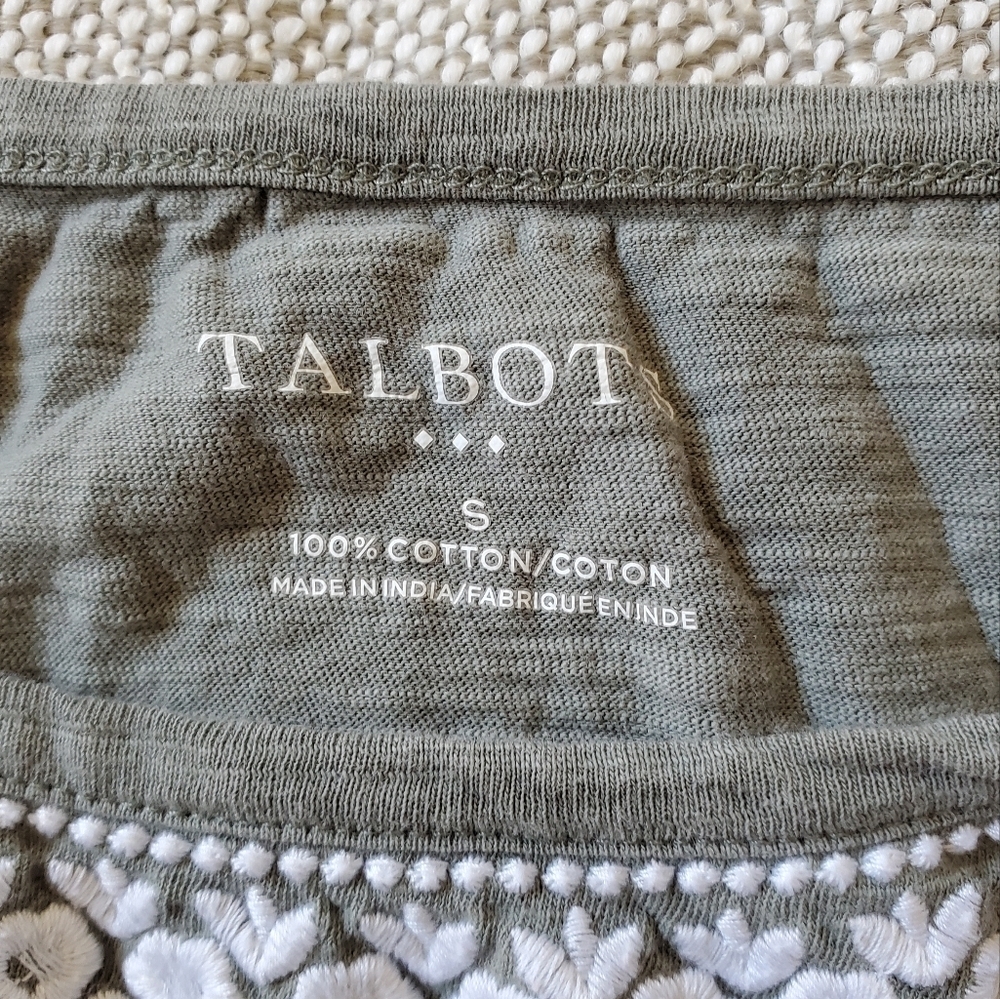 Talbots S/S Embroidered Top. Size S - Picture 3 of 3
